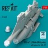 RESKIT RS48-0491 GBU-62 (JDAM-ER) bombs with pylons for MiG-29 Fulcrum (2 pcs) (3D Printed) 1/48